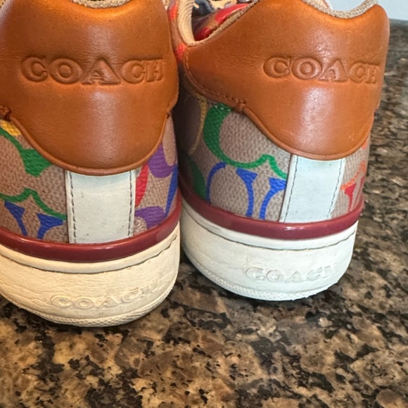 Coach Clip Colorful Logo Pattern Sneakers 10 - Picture 10 of 15